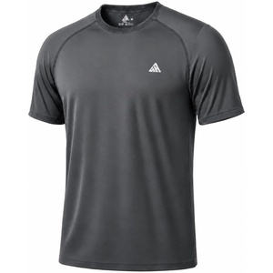 ZITY Men’s Swim Shirt Short Sleeve UPF 50+ Fishing Rash Guard T-Shirts Quick Dry Workout Running Shirts(Dark Grey)