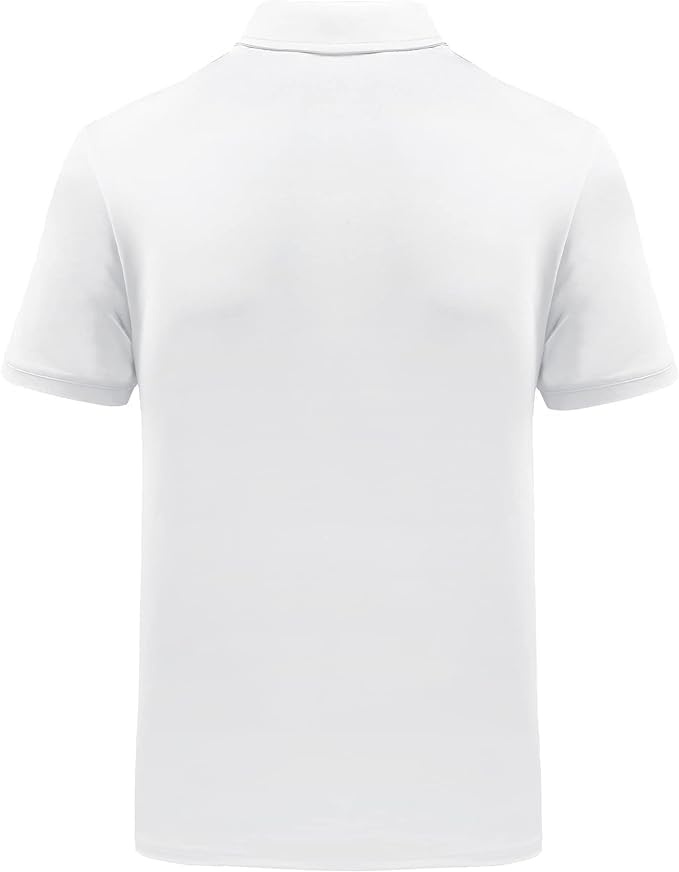 image:imageZITY Golf Polo Shirts for Men Short Sleeve UPF 50 Athletic Tennis TShirt Machine Wash Casual Business Tennis Work Outdoor Moisture Wicking QuickDrying Breathable Stretchy Print PatternsOrange