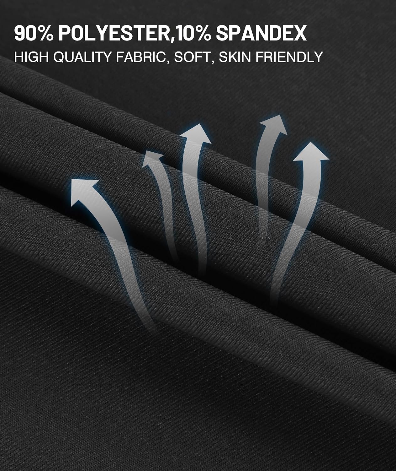 image:imageZITY Golf Polo Shirts for Men Short Sleeve UPF 50 Athletic Tennis TShirt Machine Wash Casual Business Tennis Work Outdoor Moisture Wicking QuickDrying Breathable Stretchy Print PatternsBlack Navy Blue