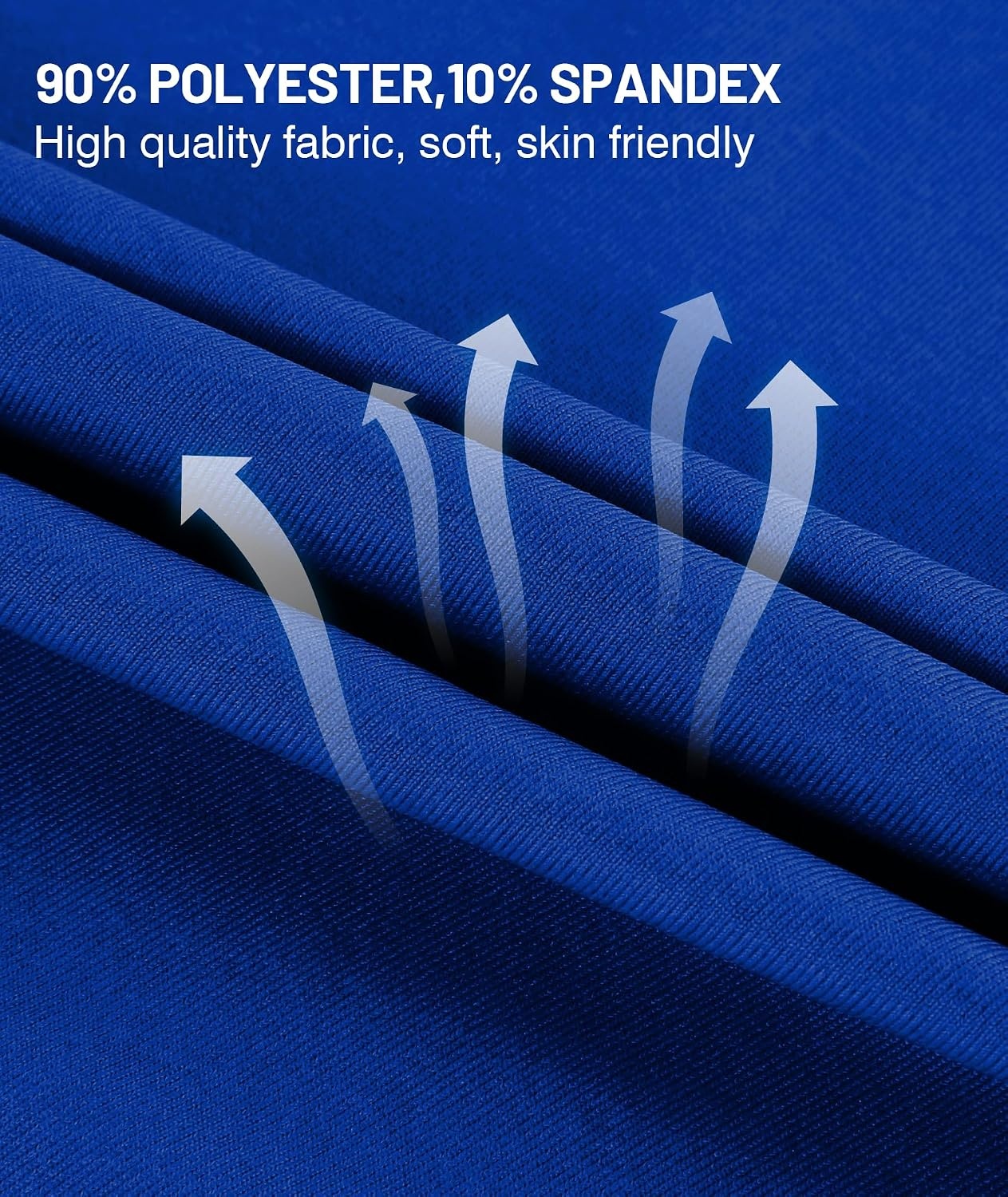 image:imageZITY Golf Polo Shirts for Men Short Sleeve UPF 50 Athletic Tennis TShirt Machine Wash Casual Business Tennis Work Outdoor Moisture Wicking QuickDrying Breathable Stretchy Print PatternsCurve Blue