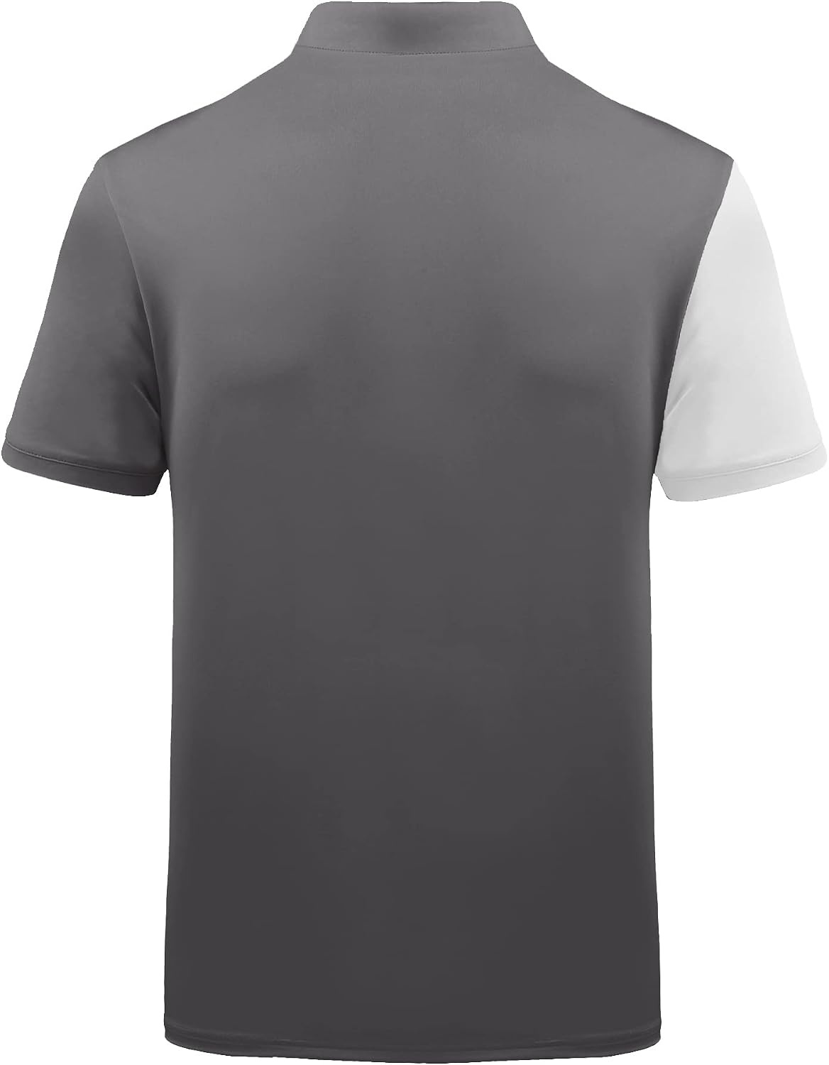 image:imageZITY Golf Polo Shirts for Men Short Sleeve UPF 50 Athletic Tennis TShirt Machine Wash Casual Business Tennis Work Outdoor Moisture Wicking QuickDrying Breathable Stretchy Print PatternsBlack Dark Grey