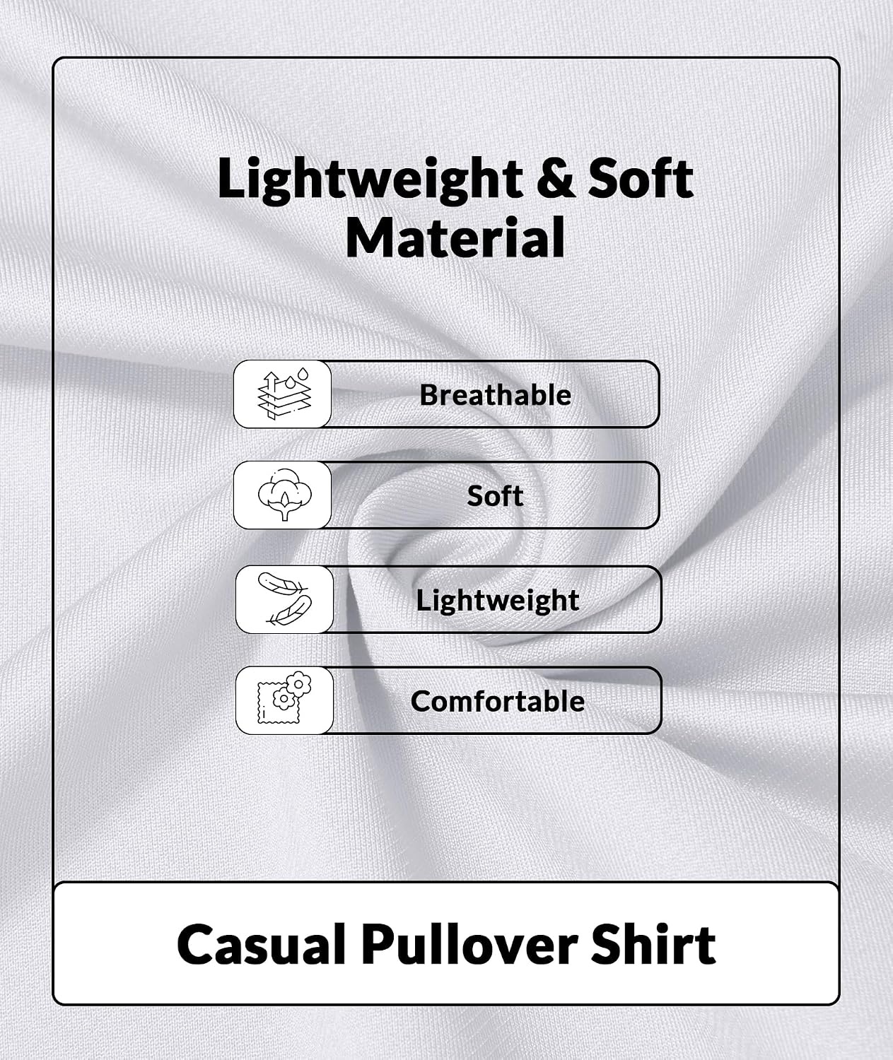 image:imageZITY Mens Athletic Crewneck Sweatshirt Classic Versatile Lightweight Long Sleeve Sweatshirts for MenWhite