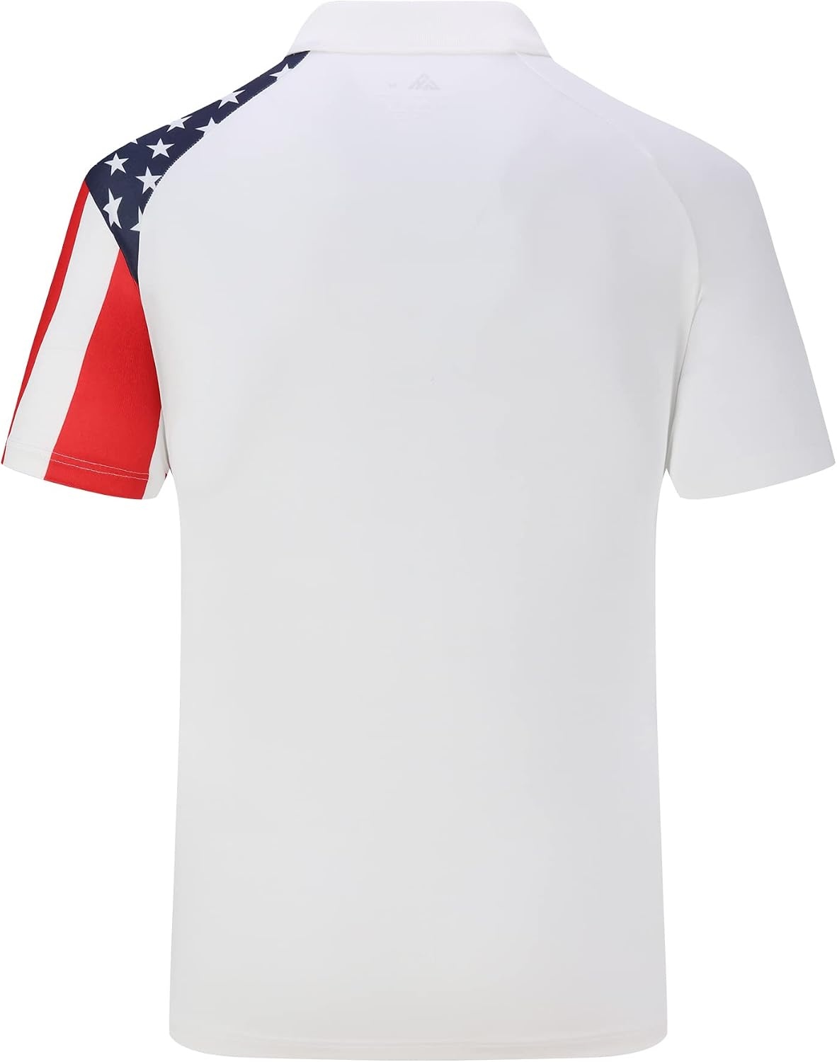 image:imageZITY Mens Golf Short Sleeve Moisture Wicking Polos with Print Patterns UPF 50Performance Collared TshirtStretchyLightweightBreathableTeam TrainingTennisAthleticOutdoorCampingBusinessWhite