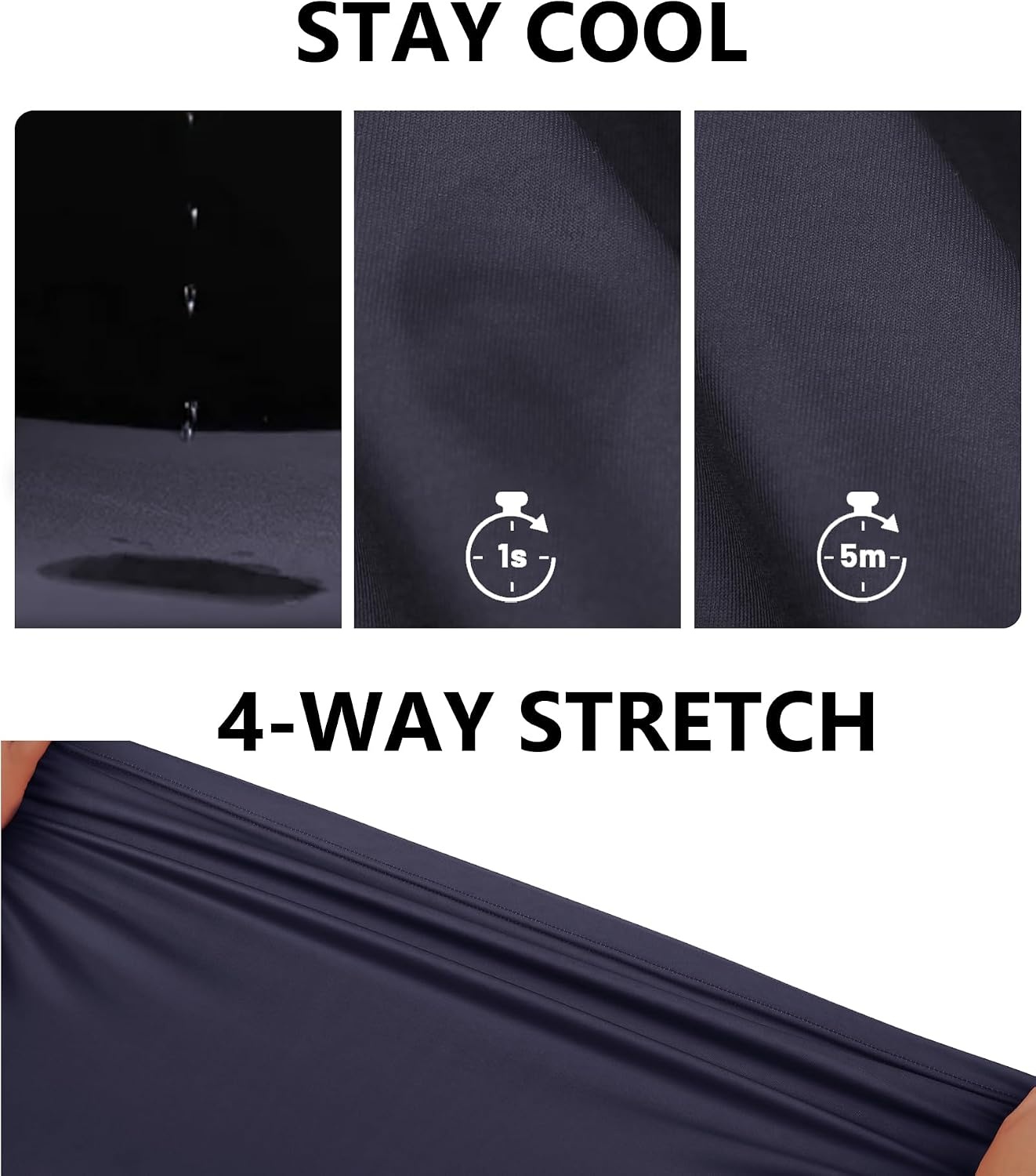 image:imageZITY Mens Golf Short Sleeve Moisture Wicking Polos with Print Patterns UPF 50Performance Collared TshirtStretchyLightweightBreathableTeam TrainingTennisAthleticOutdoorCampingBusinessDark Blue