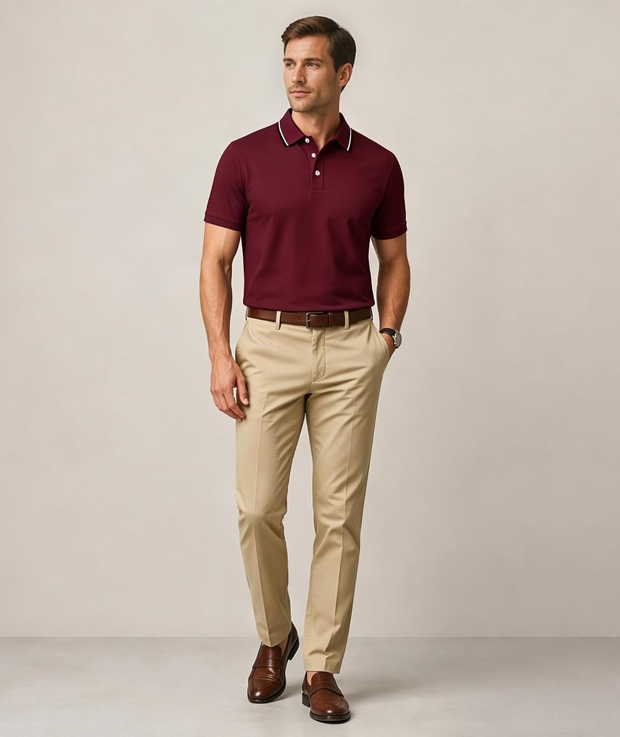 image:imageZITY Mens Polo Shirts Short Sleeve Casual Summer Collared Golf ShirtsBlackNavyRed