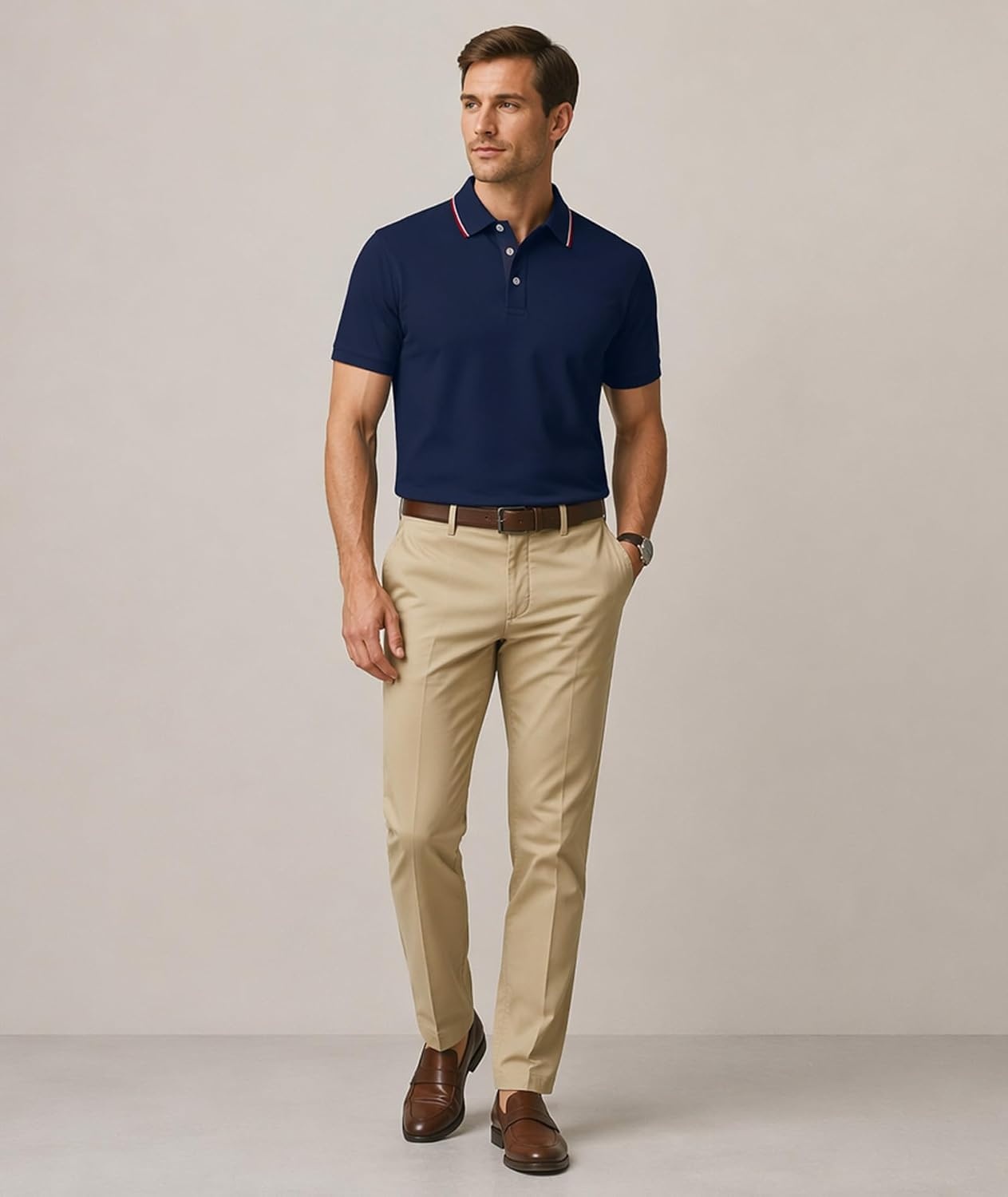 image:imageZITY Mens Polo Shirts Short Sleeve Casual Summer Collared Golf ShirtsNavyNavyNavy