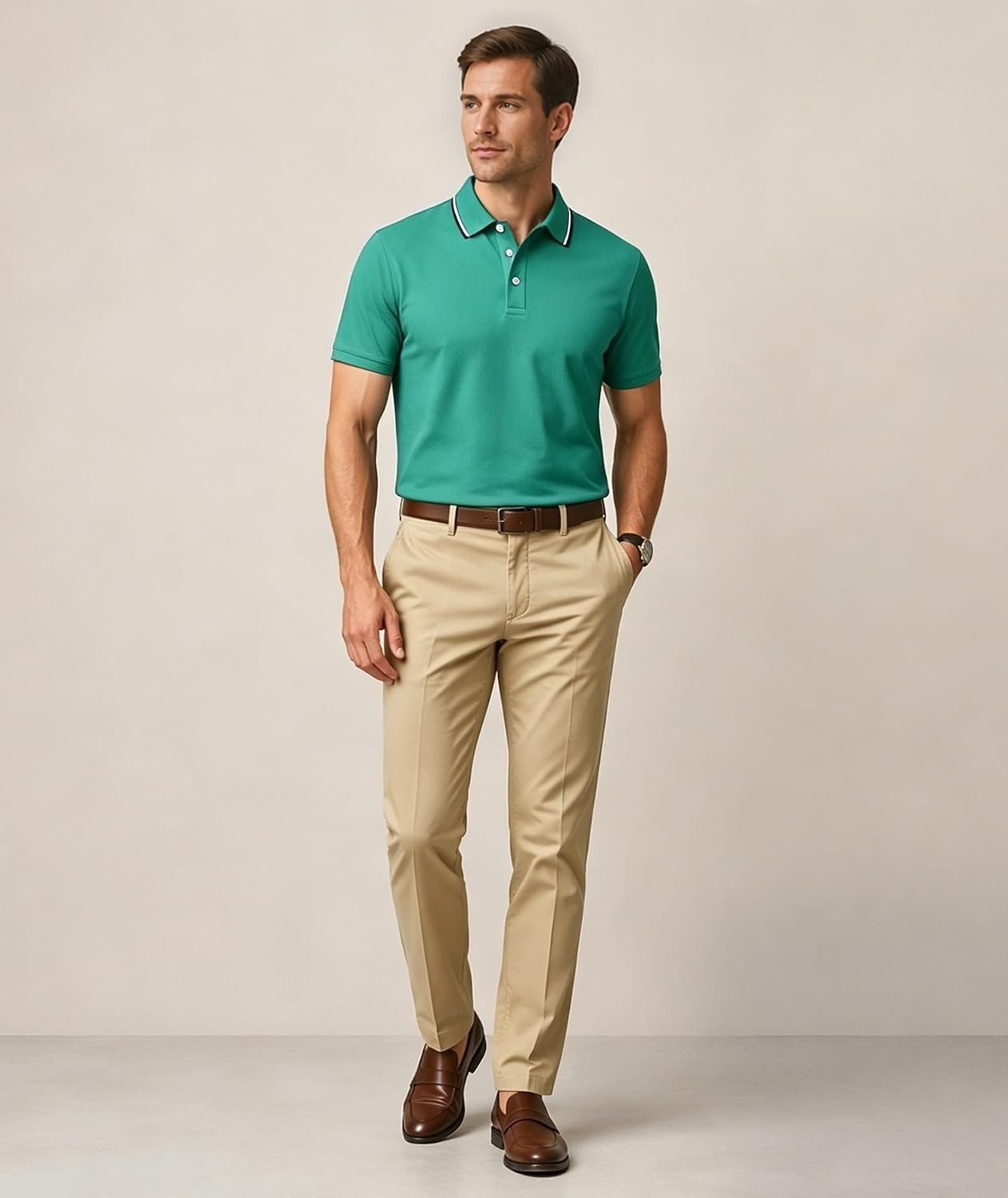 image:imageZITY Mens Polo Shirts Short Sleeve Casual Summer Collared Golf ShirtsRoyal BlueBaby BlueLake Blue