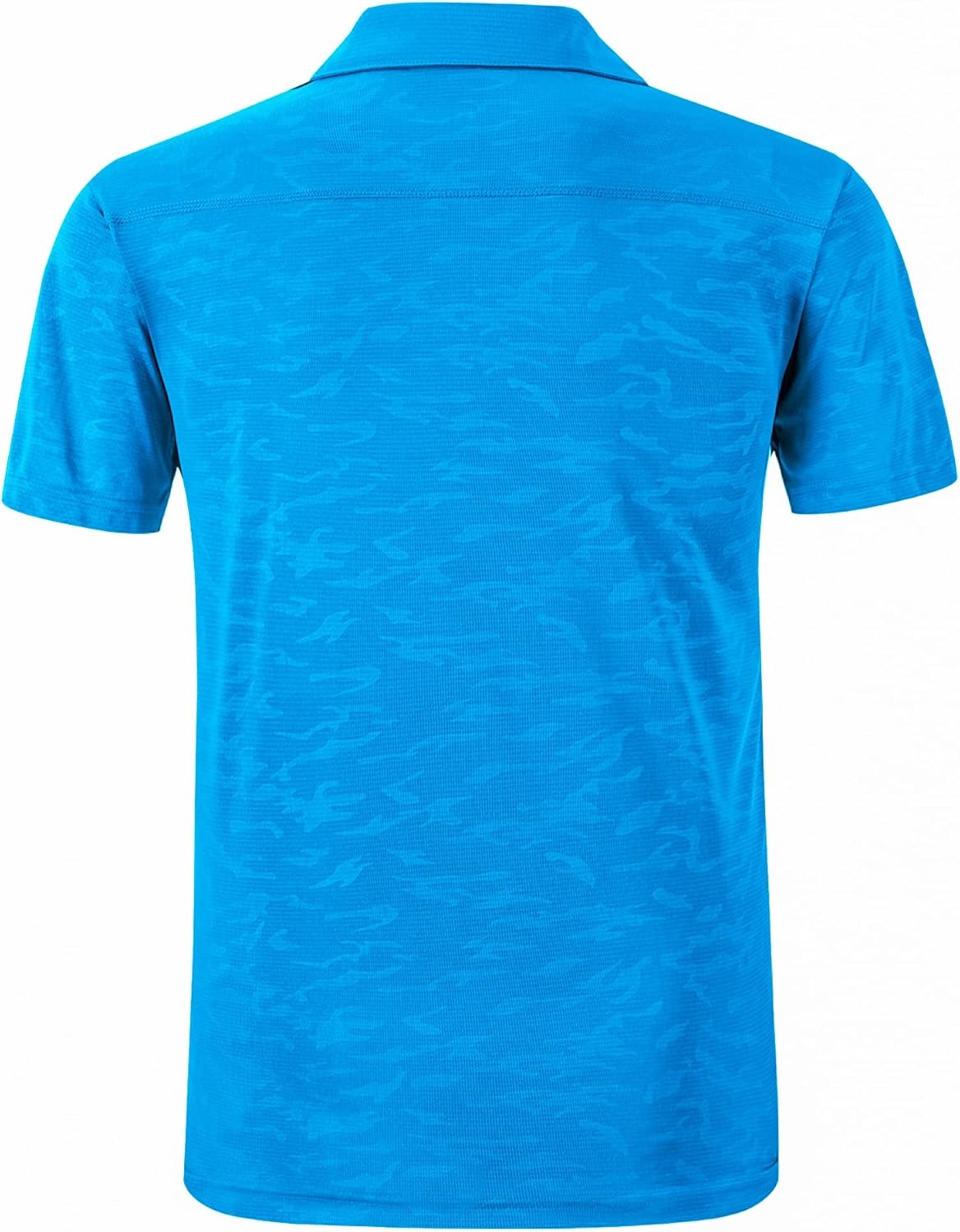 image:imageZITY Polo Shirts for Men Short Sleeve Moisture Wicking Performance Print Pattern Casual Collared Graphic Golf Polo ShirtBlue Green