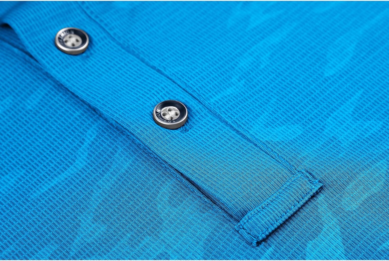 image:imageZITY Polo Shirts for Men Short Sleeve Moisture Wicking Performance Print Pattern Casual Collared Graphic Golf Polo ShirtBlue Green