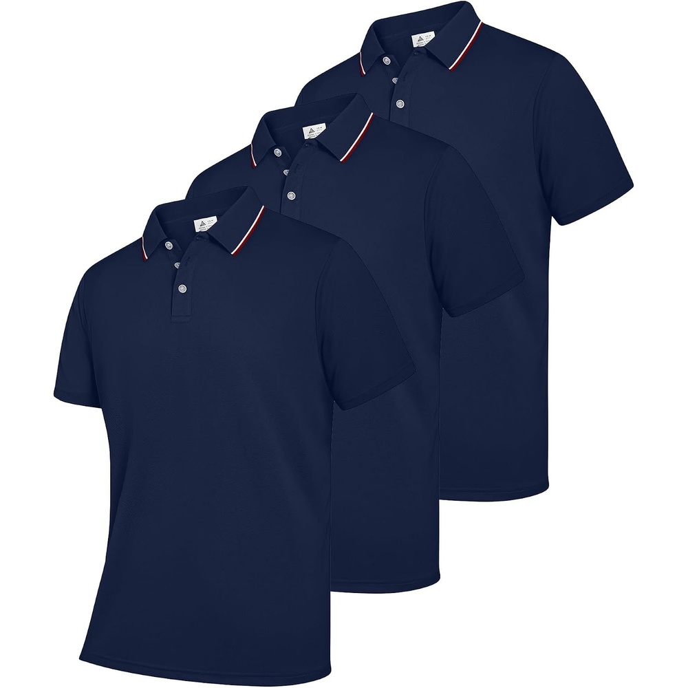 image:imageZITY Mens Polo Shirts Short Sleeve Casual Summer Collared Golf ShirtsNavyNavyNavy