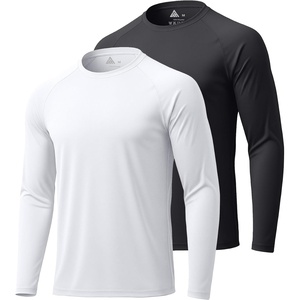 2Pack UV Shirts for Men Long Sleeve Shirt UPF Cooling Shirt Breathable Dry Fit Tshirt Sun Protection Shirts for Men