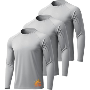 3Pack UV Shirts for Men Long Sleeve Shirt UPF Cooling Shirt Breathable Dry Fit Tshirt Sun Protection Shirts for Men