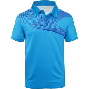 ZITY Golf Polo Shirts for Men Short Sleeve UPF 50+ Athletic Tennis T-Shirt | Machine Wash, Casual Business, Tennis, Work, Outdoor, Moisture Wicking, Quick-Drying, Breathable, Stretchy, Print Patterns(Blue Purple)