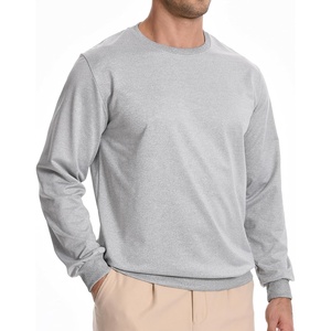 ZITY Men’s Athletic Crewneck Sweatshirt Classic Versatile Lightweight Long Sleeve Sweatshirts for Men(Sport Gray)
