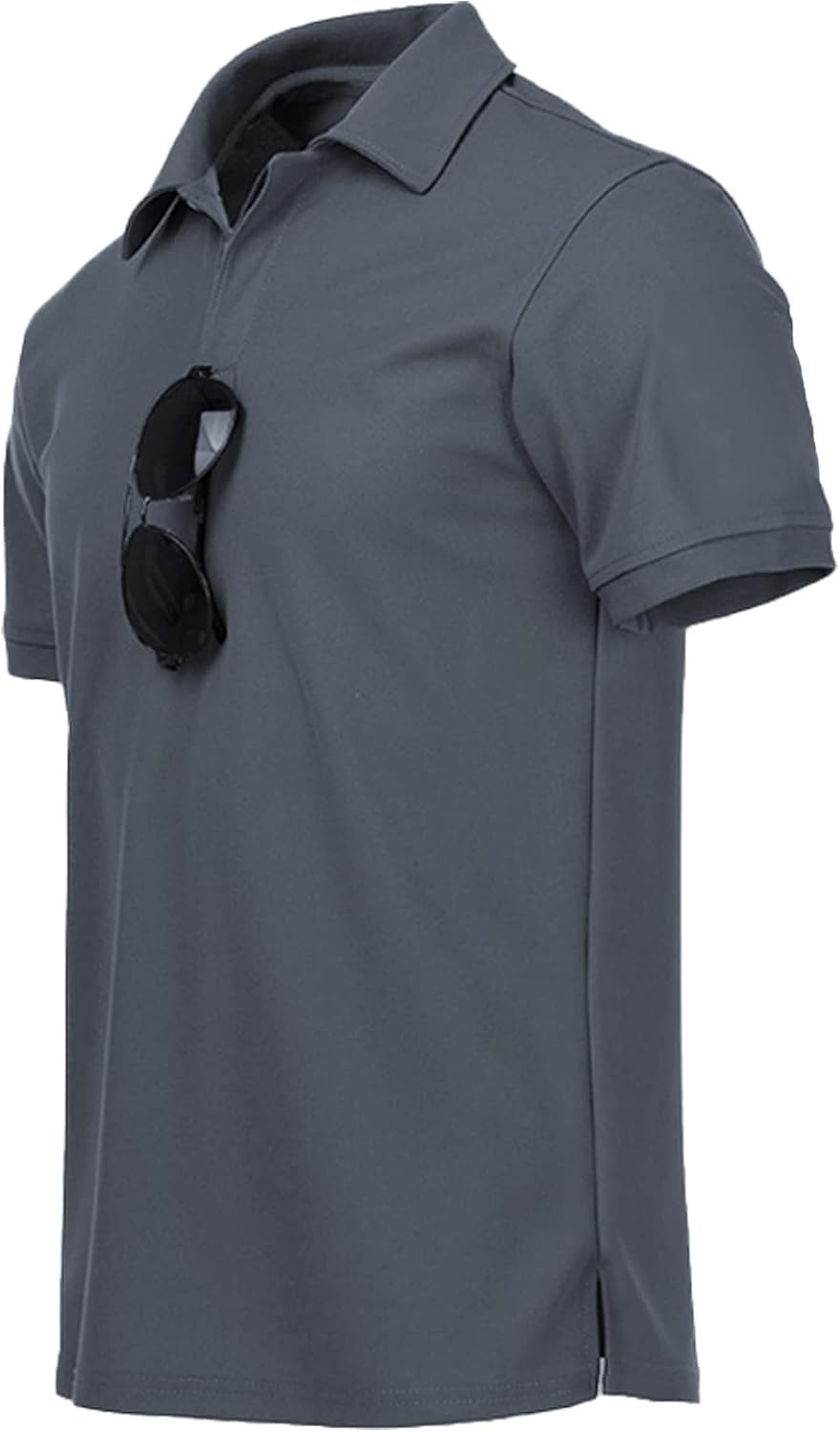 image:imageZITY 3 Pack Mens Golf Polo Shirts Short Sleeve Business Casual TShirts Moisture Wicking QuickDrying Breathable Stretchy Cool Sport Workout Daily Work Performance Collared Tactical ShirtBlack Blue Grey