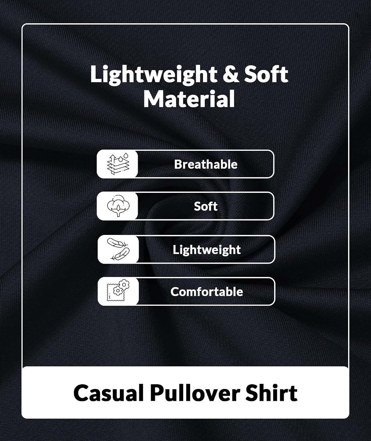 image:imageZITY Mens Athletic Crewneck Sweatshirt Classic Versatile Lightweight Long Sleeve Sweatshirts for MenDark Navy