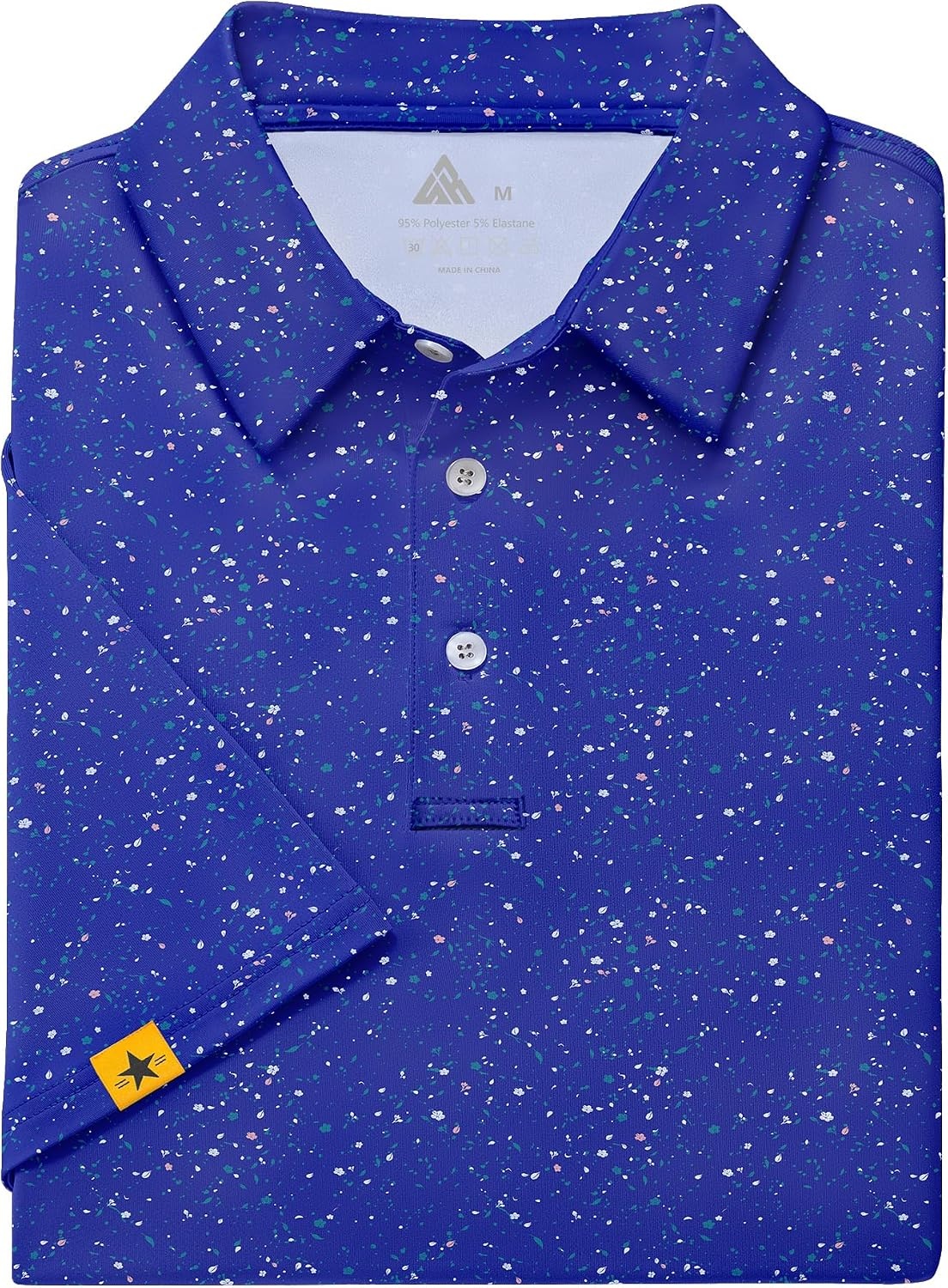 image:imageZITY Mens Golf Polo Shirts Short Sleeve UPF 50 Moisture Wicking Tshirt Print Pattern Machine Wash Quick Drying Breathable Stretchy Soft Casual Daily Office Athletic Tennis Outdoor WorkRoyal Blue