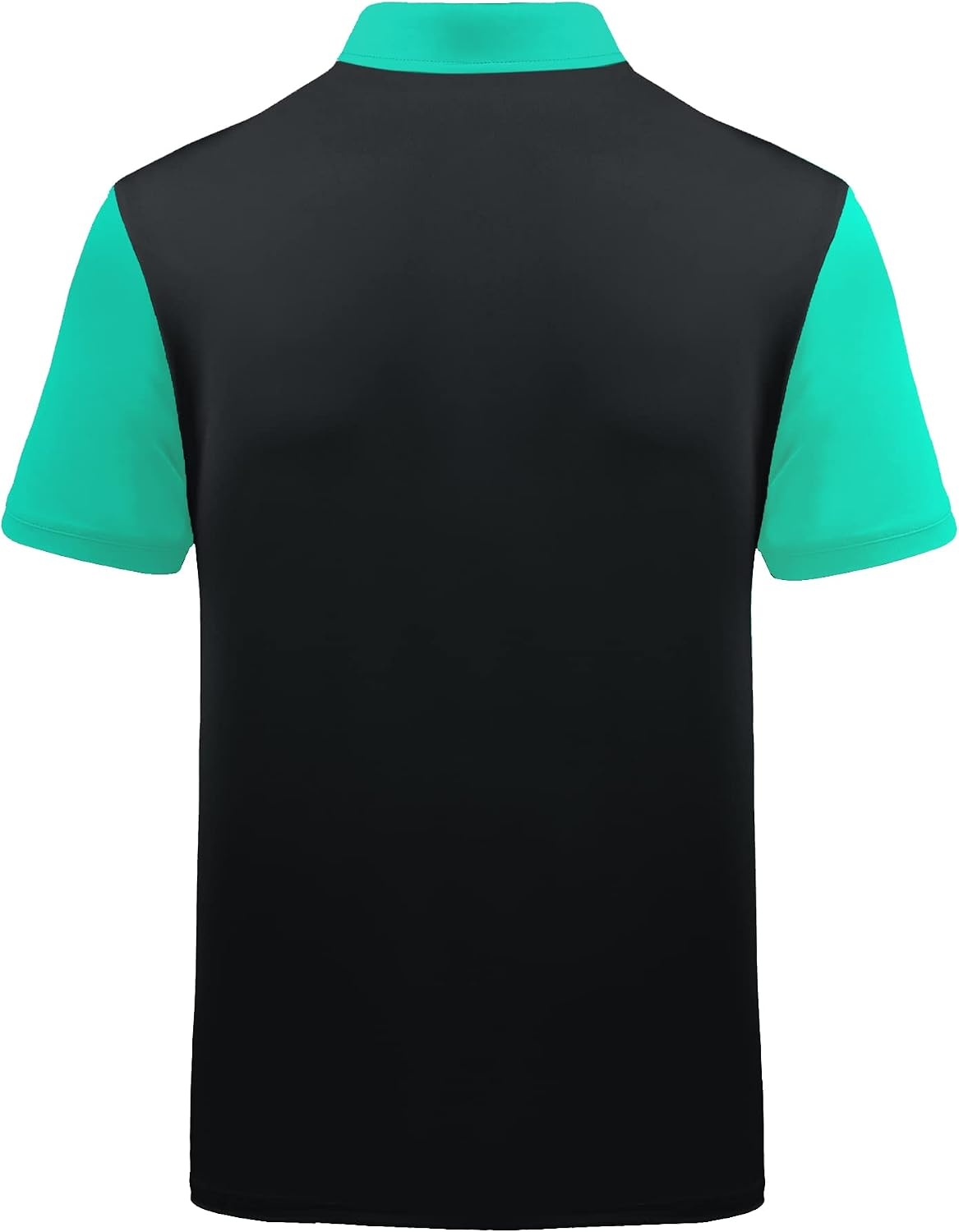 image:imageZITY Mens Golf Shirt Short Sleeve Athletic Casual Work Collared Polo Tshirt UPF 50 QuickDrying Moisture Wicking Breathable Soft Stretchy Print Patterns Striped Outdoor Business Machine WashBlack Green