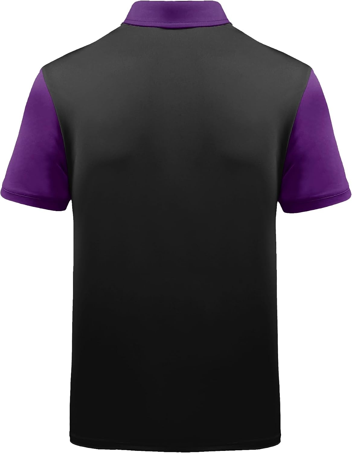 image:imageZITY Mens Golf Shirt Short Sleeve Athletic Casual Work Collared Polo Tshirt UPF 50 QuickDrying Moisture Wicking Breathable Soft Stretchy Print Patterns Striped Outdoor Business Machine WashDark Purple