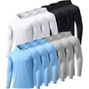 12pcs (3black + 3white+ 3light Blue + 3light Grey)