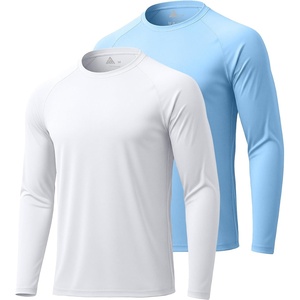 2Pack Long Sleeve Shirts for Men Sun Protection | Crew Neck,Sun Protection,UPF,UV,Workout,Running,Hiking,Fishing,Cycling,Cooling,Moisture Wicking,Quick Dry,Athletic