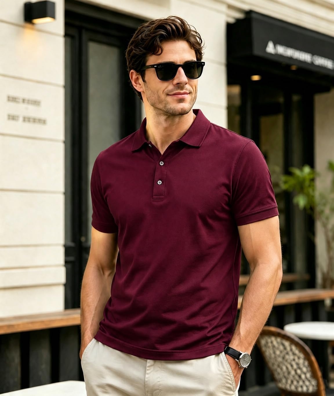 image:imageZITY 5 Pack Mens Classic Polo Shirts Short Sleeve Athletic Golf TShirtBlackAnkora RedWhiteSky BlueNavy