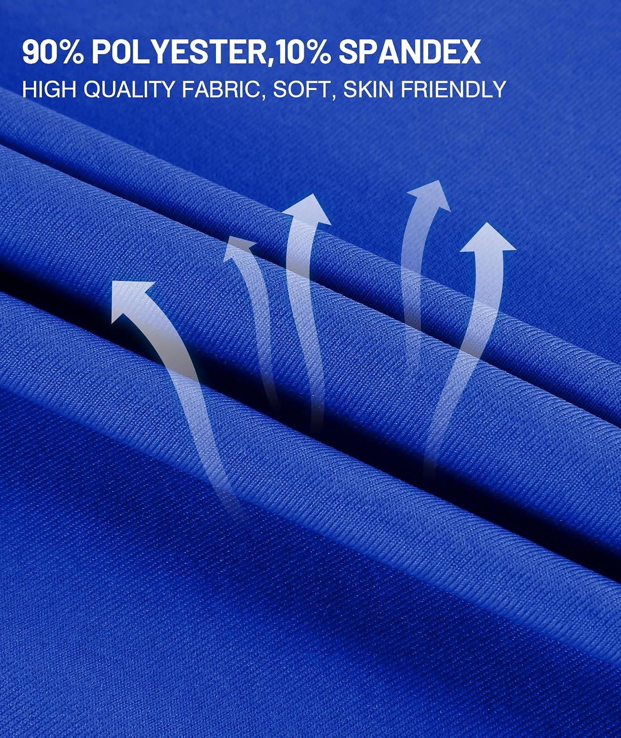 image:imageZITY Golf Polo Shirts for Men Short Sleeve UPF 50 Athletic Tennis TShirtBlue Black