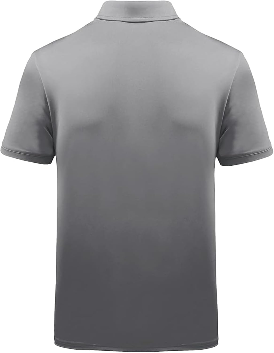 image:imageZITY Golf Polo Shirts for Men Short Sleeve UPF 50 Athletic Tennis TShirtGrey