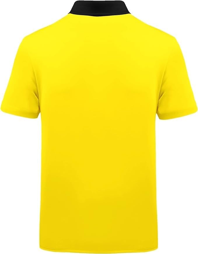 image:imageZITY Golf Polo Shirts for Men Short Sleeve UPF 50 Athletic Tennis TShirtYellow