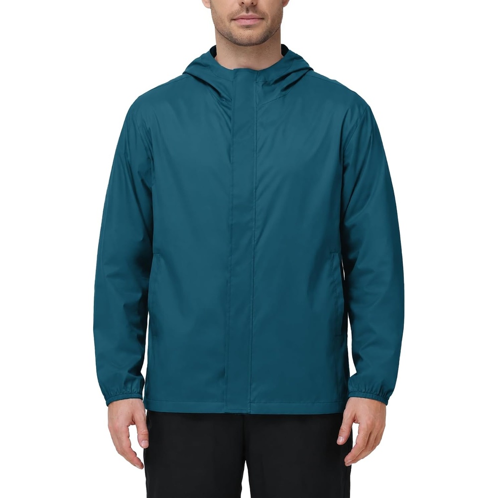 image:imageZITY Lightweight Mens Waterproof Rain Jacket Rain Coats for Men WindbreakerDark Blue