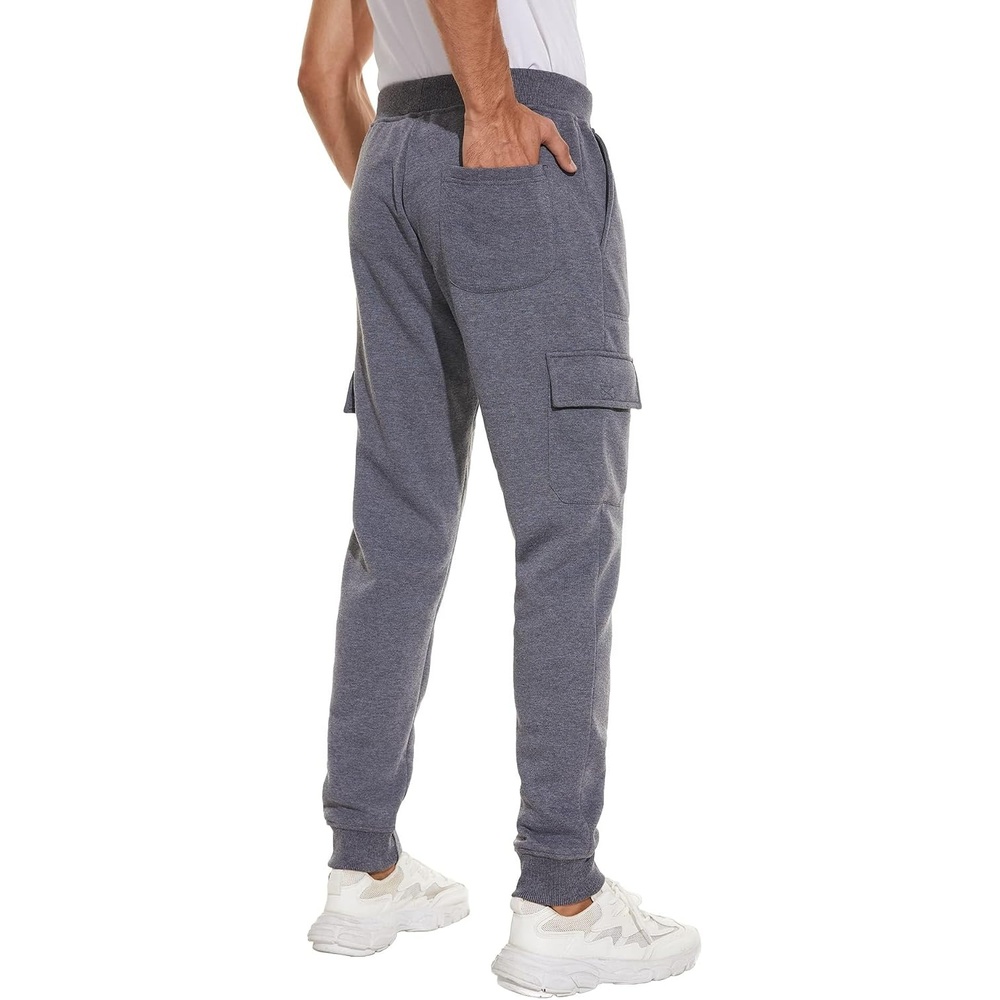 image:imageZITY Mens Sweatpants Tapered Joggers Athletic Track Pants Fall Warm Pants with PocketsB435gray
