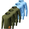 5 Pack: 3 Army Green / 2 Light Blue