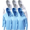 12 Pack-white*6 / Light Blue*6