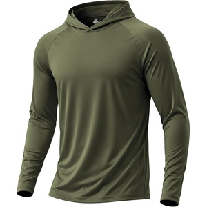 ZITY Fishing Shirts for Men UPF 50+ Long Sleeve Shirt Lightweight Hoodies(Olive Night)