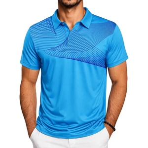 ZITY Golf Polo Shirts for Men Short Sleeve UPF 50+ Athletic Tennis T-Shirt(Blue Purple)