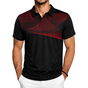 ZITY Golf Polo Shirts for Men Short Sleeve UPF 50+ Athletic Tennis T-Shirt(Red)