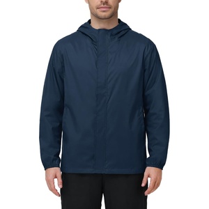 ZITY Lightweight Mens Waterproof Rain Jacket Rain Coats for Men Windbreaker(Navy)