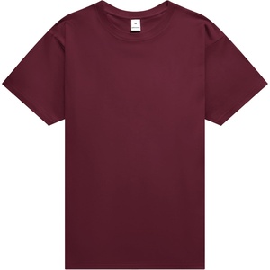 ZITY Men’s T-Shirts Cotton Crew Neck T Shirts for Men Short Sleeve Basic Undershirts Soft Casual Breathable Summer Tees(Wine Red)