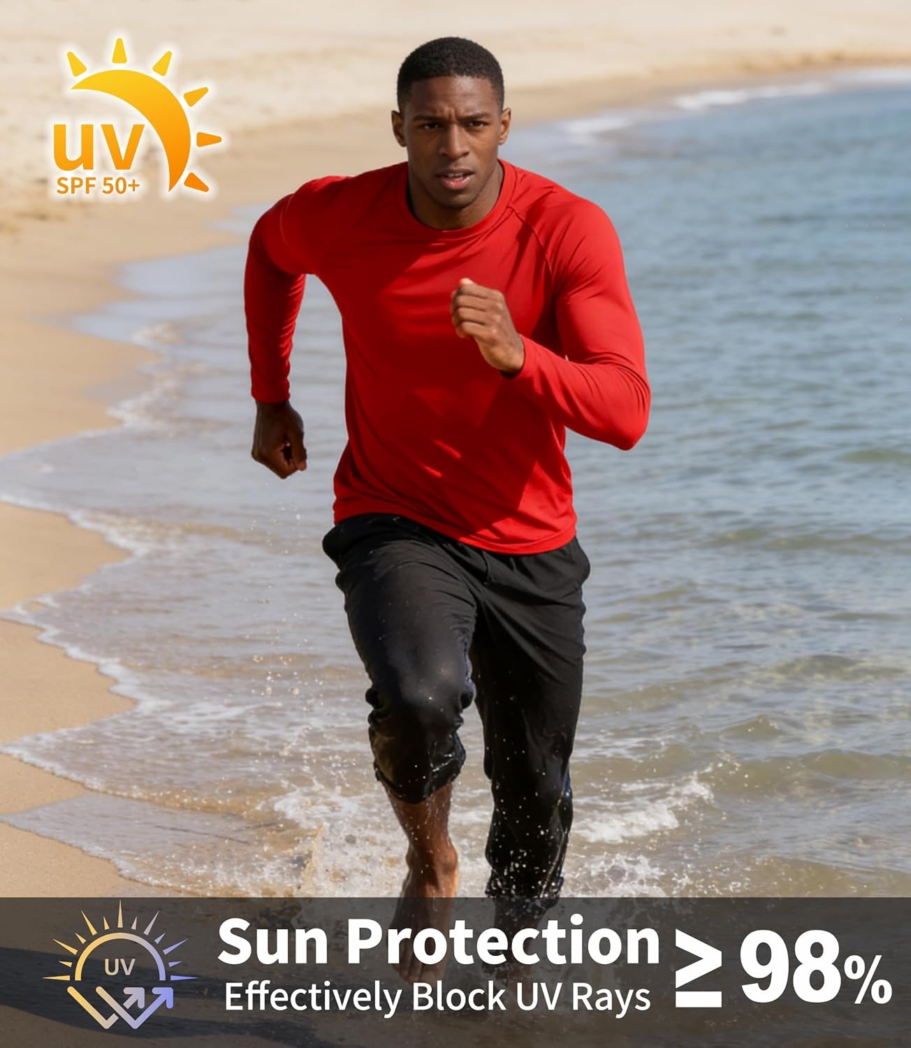 image:imageZITY Long Sleeve Shirts for Men UPF 50 Moisture Wicking Workout5 Packdark GreyDark BlueWhiteBurgundyBlack