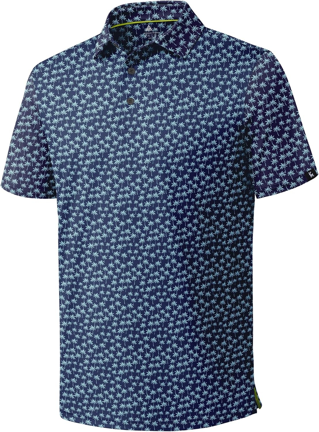 image:imageZITY Mens Golf Polo Shirts Short Sleeve Print Patterns Moisture WickingA Tibetan Palm Tree