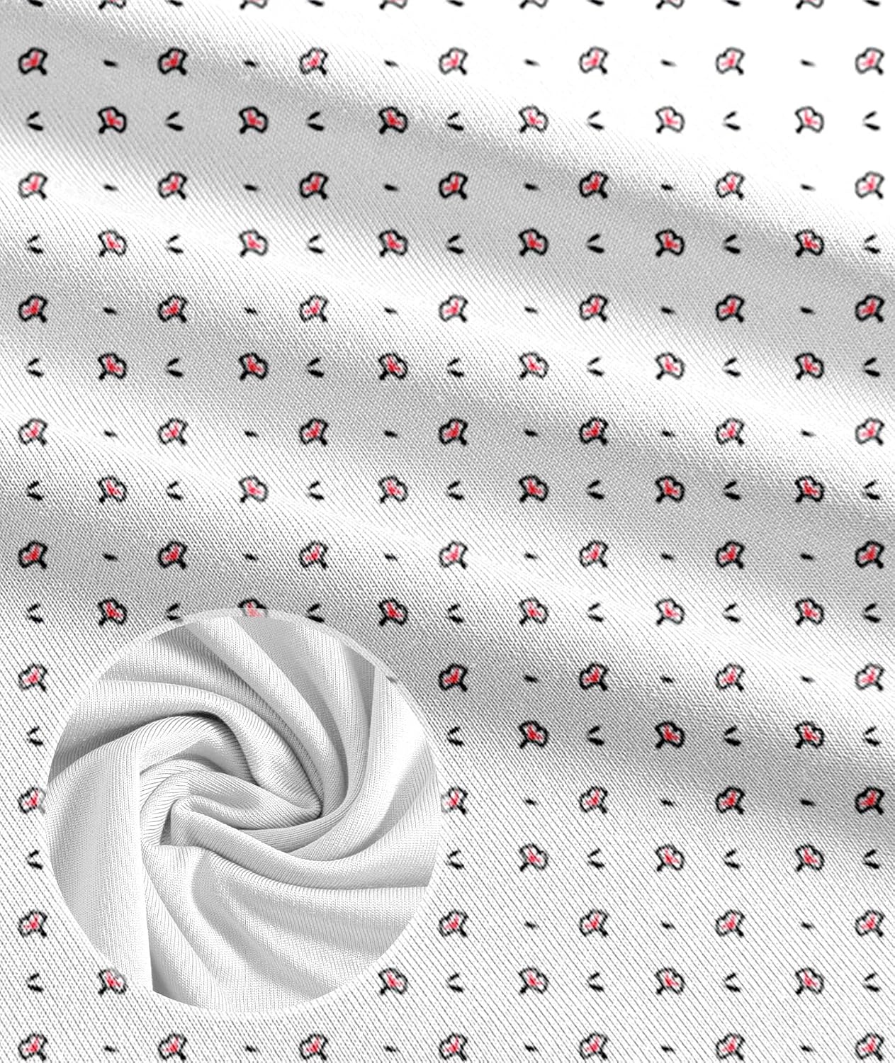 image:imageZITY Mens Golf Polo Shirts Short Sleeve Print Patterns Moisture WickingA White Fower