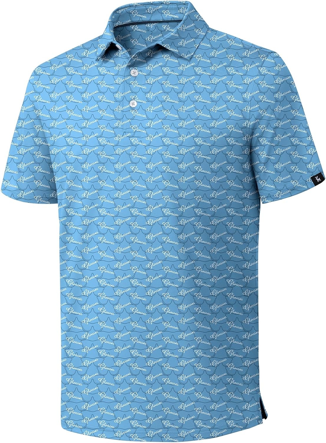 image:imageZITY Mens Golf Polo Shirts Short Sleeve Print Patterns Moisture WickingBlue Characters