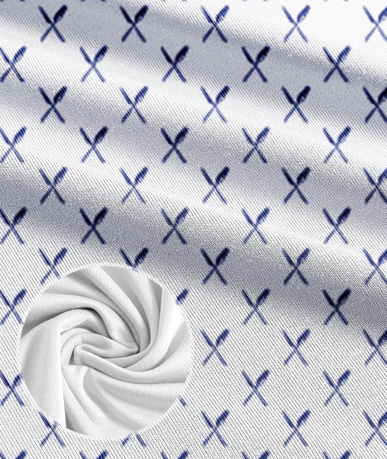 image:imageZITY Mens Golf Polo Shirts Short Sleeve Print Patterns Moisture WickingKnife and Fork