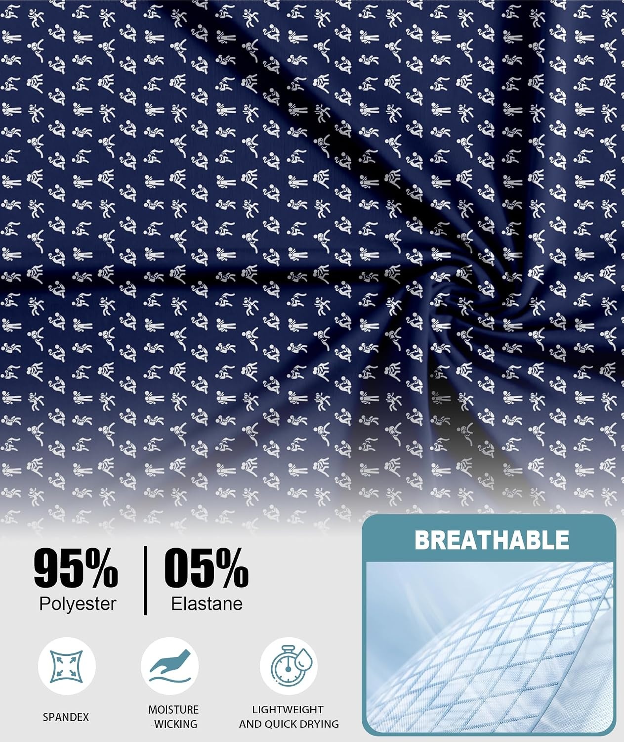 image:imageZITY Mens Golf Shirts Short Sleeve Print Moisture Wicking Polo ShirtNavy Love