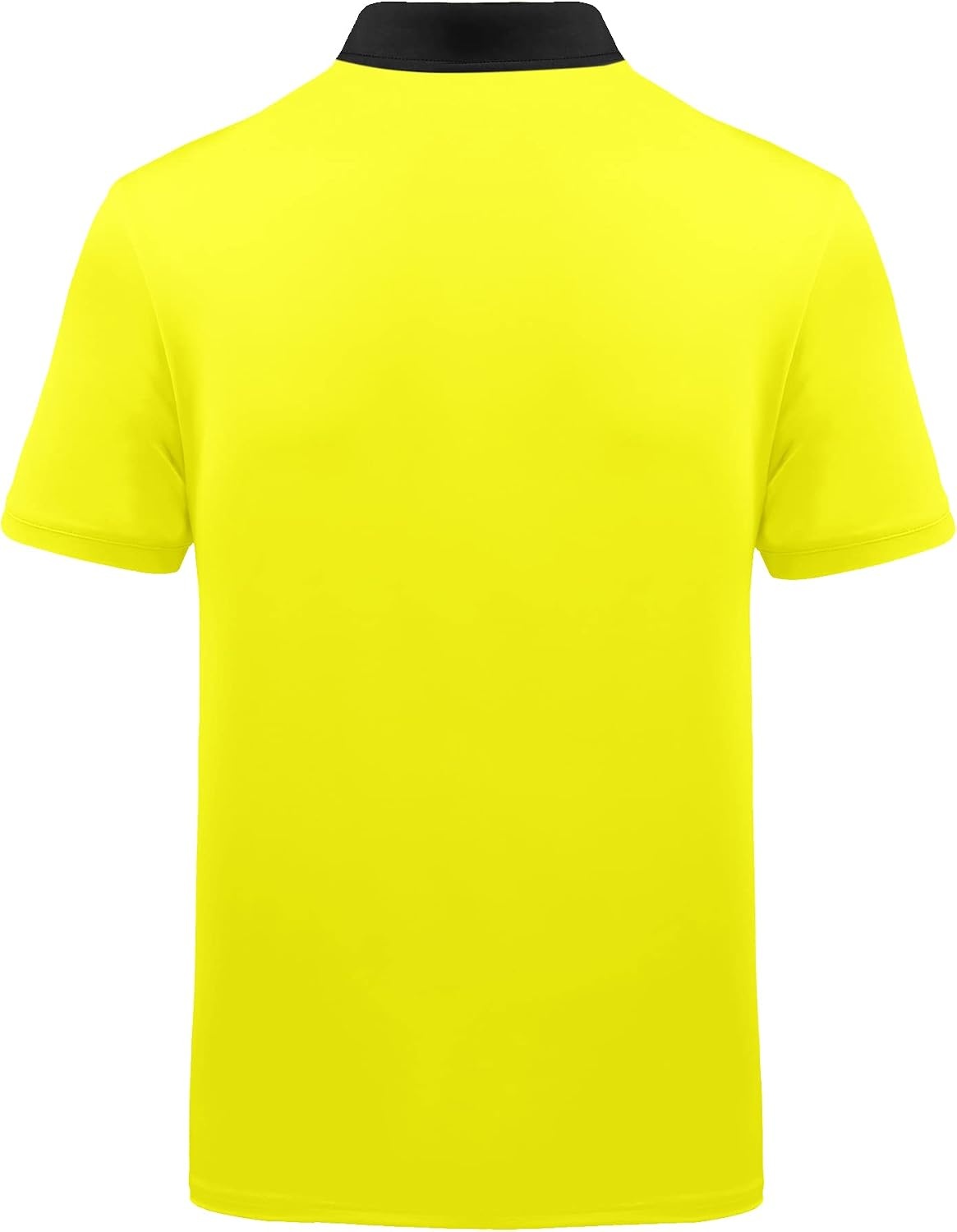 image:imageZITY Mens Golf Shirts Short Sleeve Print Moisture Wicking Polo ShirtYellow
