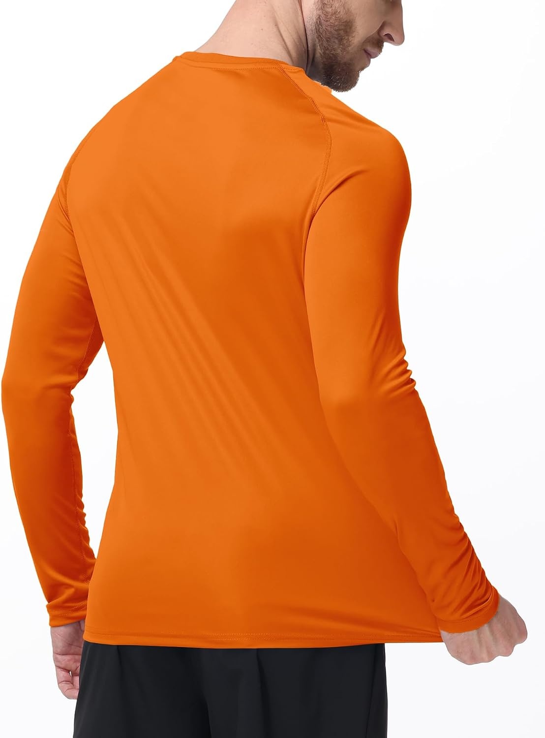 image:imageZITY Mens UPF 50 Sun Protection Shirts Long Sleeve Lightweight Rash GuardOrange