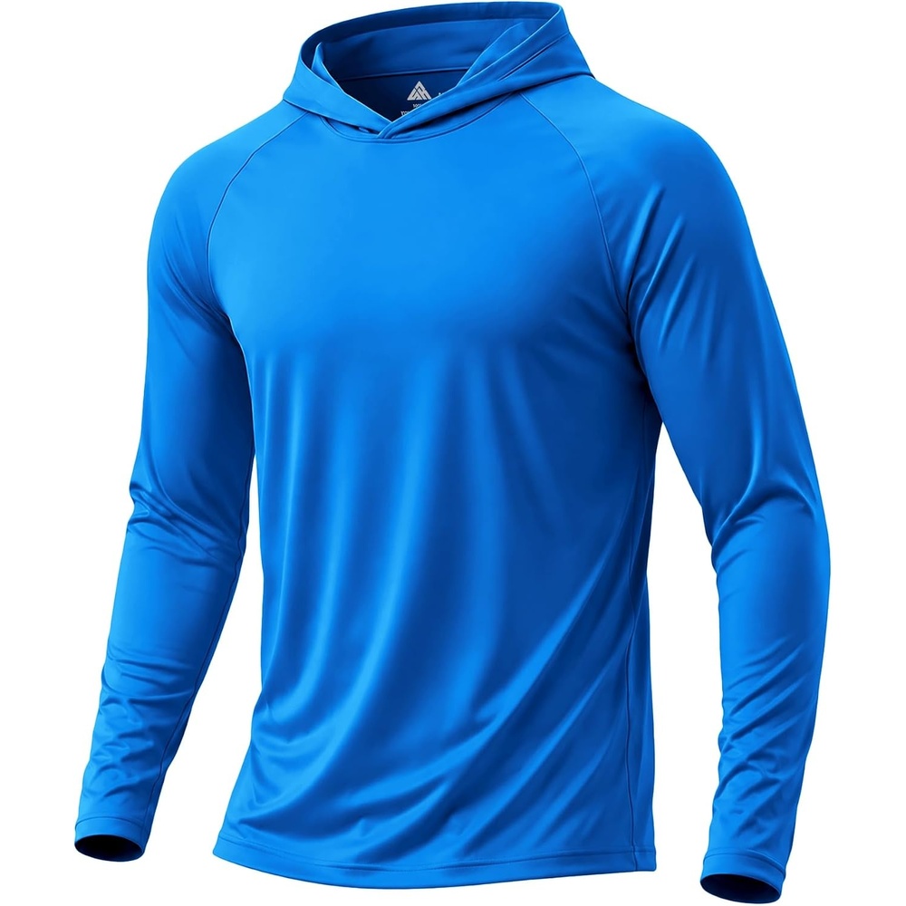 image:imageZITY Fishing Shirts for Men UPF 50 Long Sleeve Shirt Lightweight HoodiesSky Blue