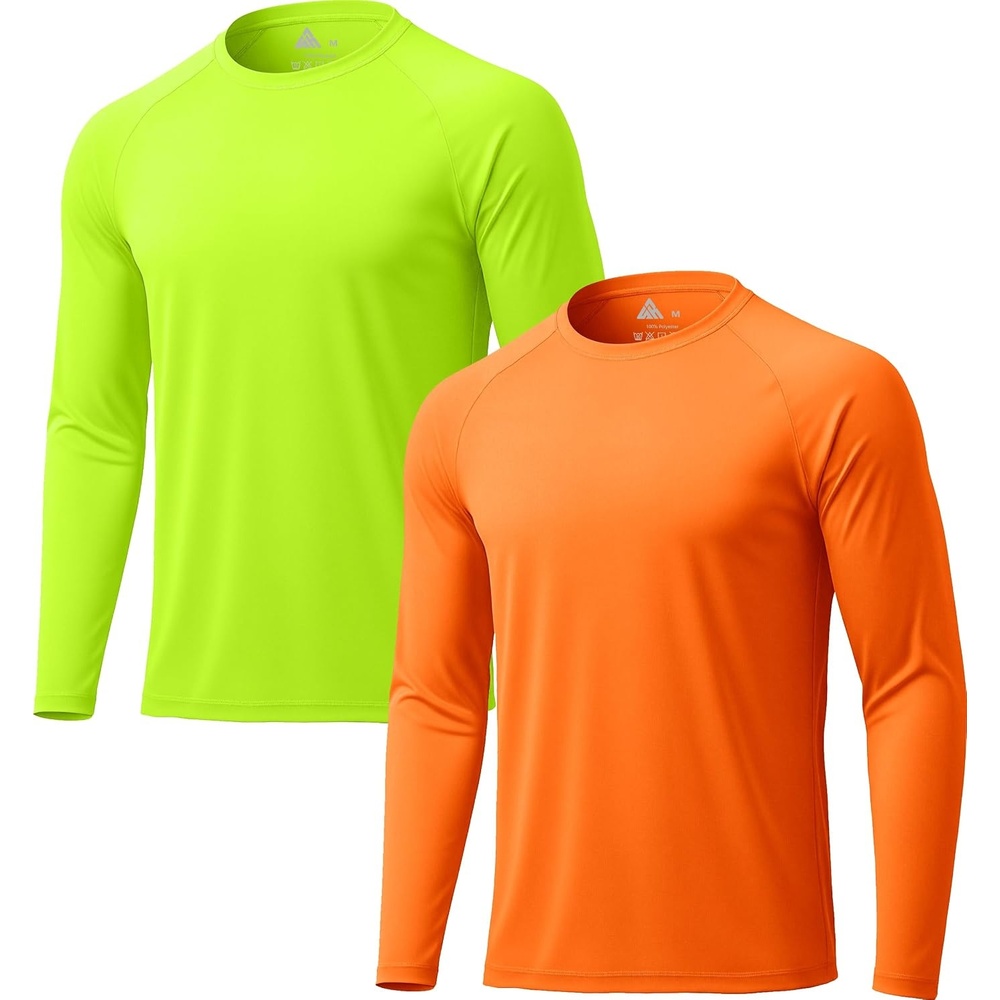 image:imageZITY Long Sleeve Shirts for Men UPF 50 Moisture Wicking Workout2 Pack74