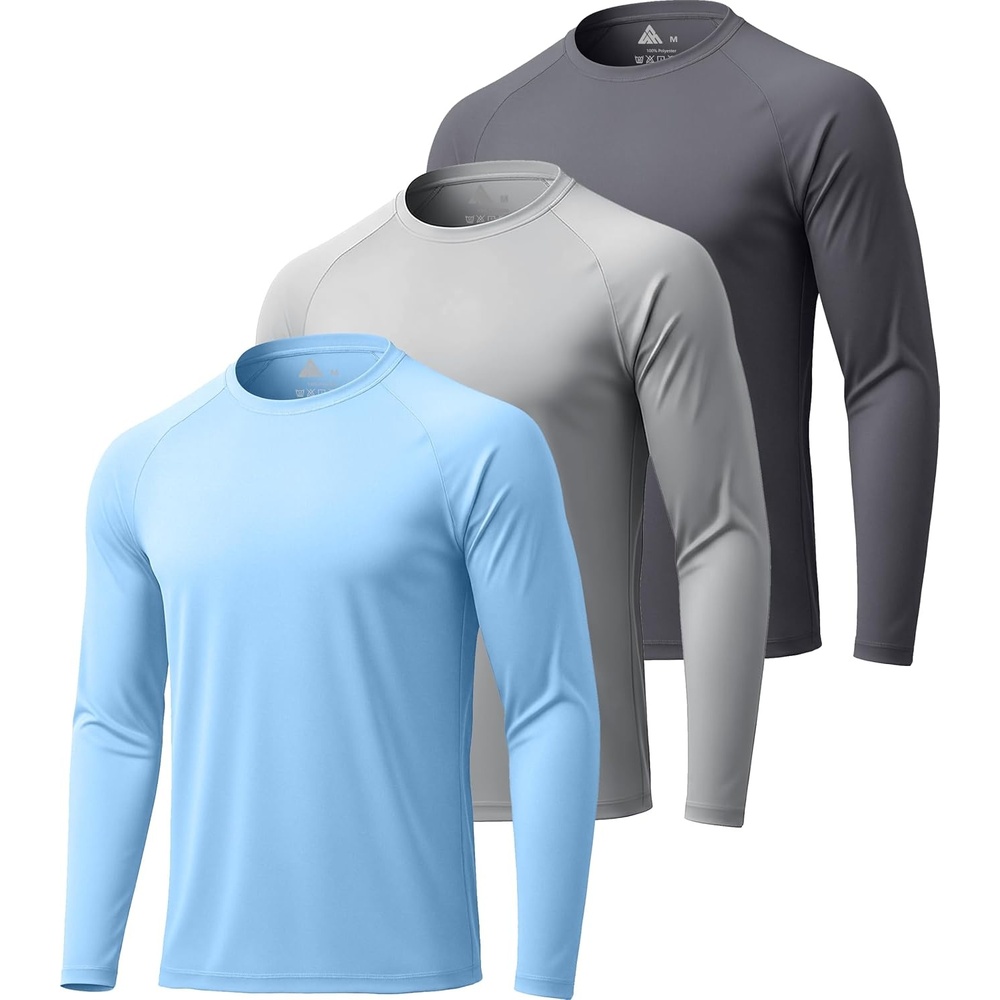 image:imageZITY Long Sleeve Shirts for Men UPF 50 Moisture Wicking Workout3 Pack02