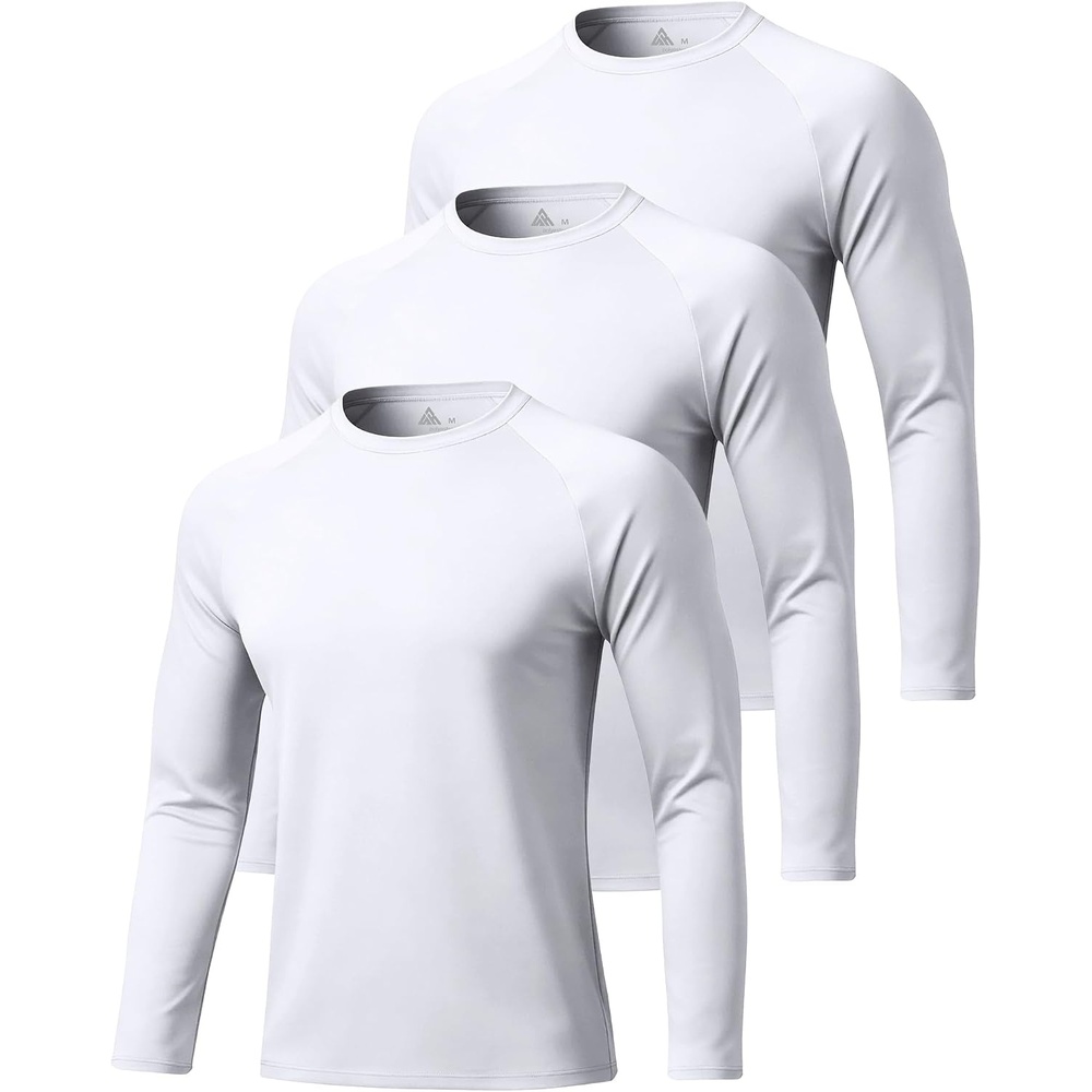image:imageZITY Long Sleeve Shirts for Men UPF 50 Moisture Wicking Workout3 Pack28